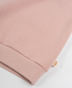 Fleece Drop Shoulder Sweatshirt - Dusty Rose