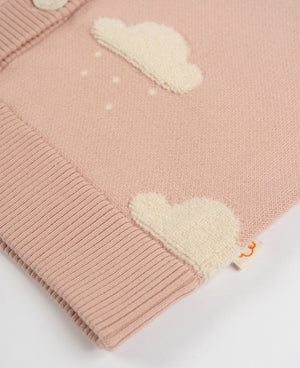 Knit Cardigan - Dreamy Rose Cloud