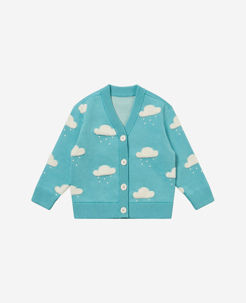 Knit Cardigan - Dreamy Blue Cloud