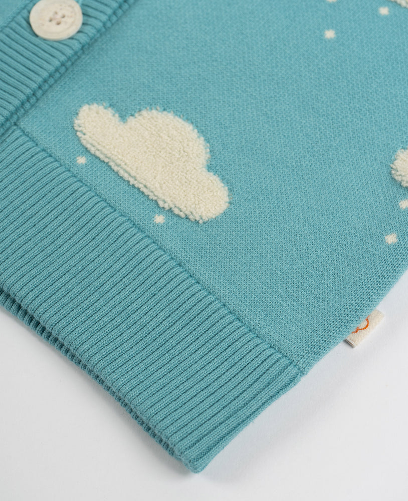 Knit Cardigan - Dreamy Blue Cloud