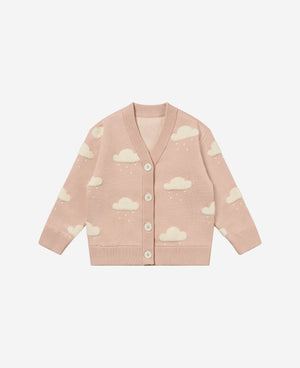 Knit Cardigan - Dreamy Rose Cloud