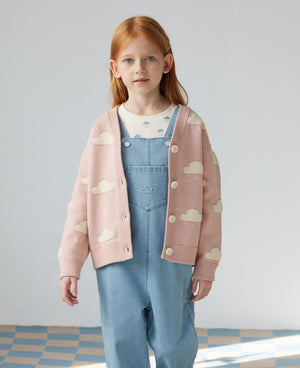 Knit Cardigan - Dreamy Rose Cloud