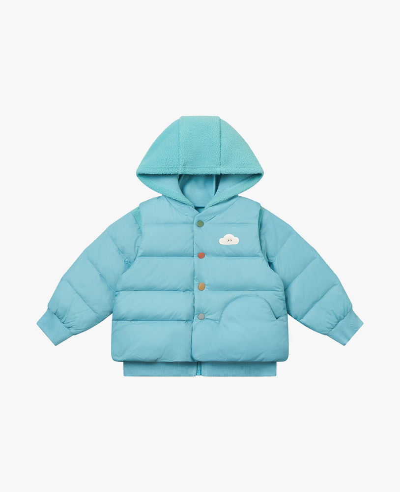 Down Fleece Jacket - Dreamy Blue