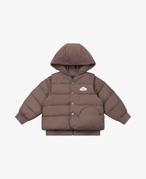 Down Fleece Jacket - Walnut