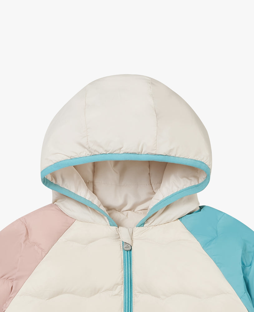 Down Hooded Jacket - Cloud