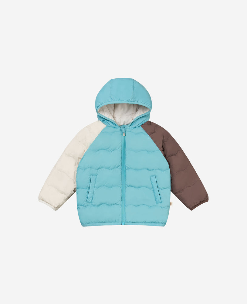 Down Hooded Jacket - Dreamy Blue