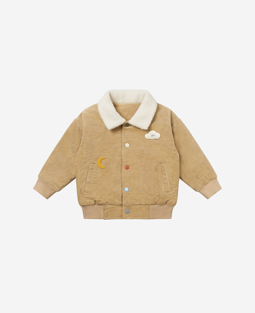 Quilted Corduroy Bomber Jacket - Dune