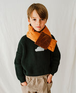 Corduroy Puffer Scarf - Cocoa