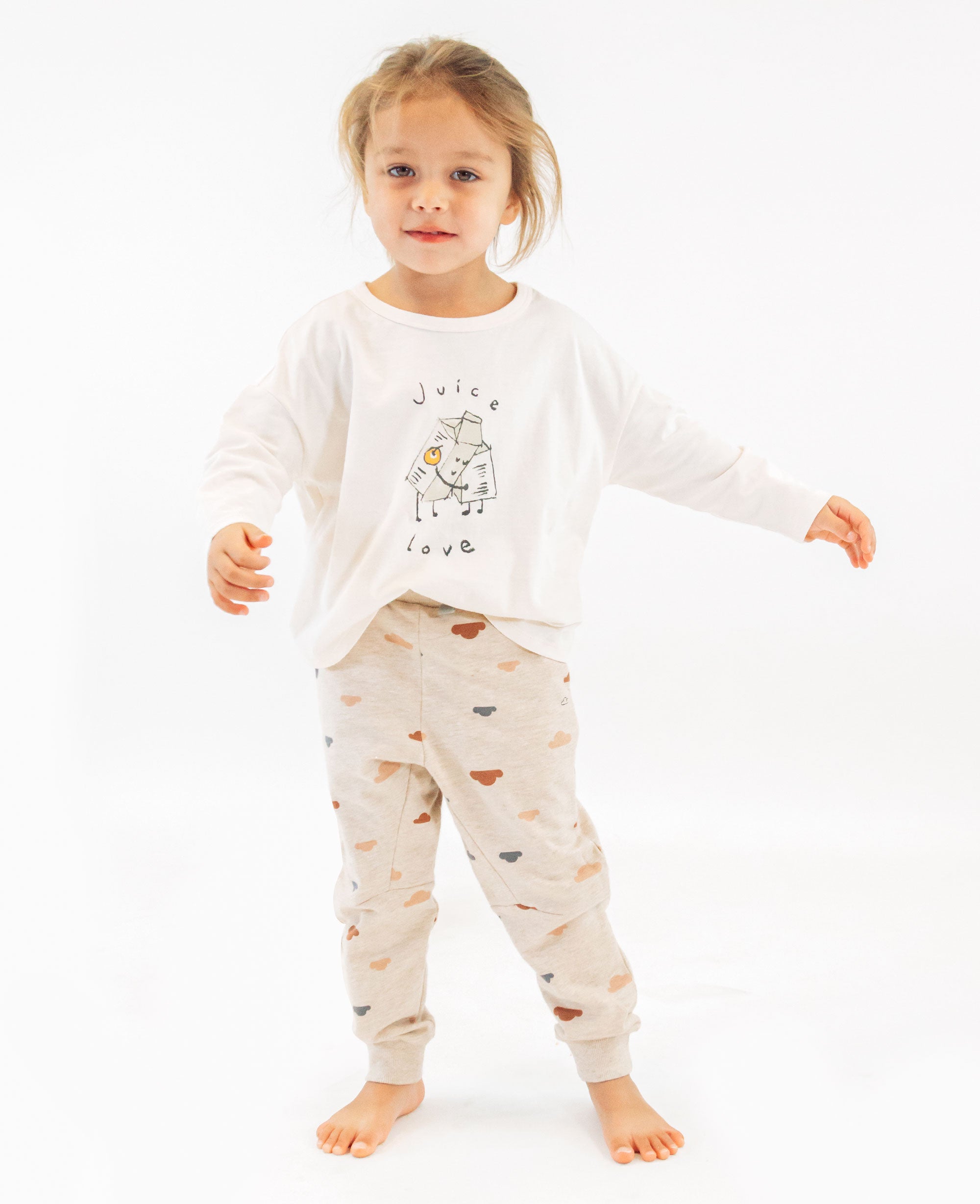 French Terry Jogger - Summer Clouds – Petite Revery